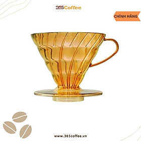 Mua Phễu V60 Hario nhựa trong màu vàng honey – chính hãng