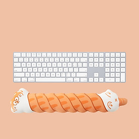 Miếng Lót Chuột Kê Tay Bàn Phím Mèo Cuộn Chó Corgi Đệm Cổ Tay Mousepad 3D_ Hàng chính hãng