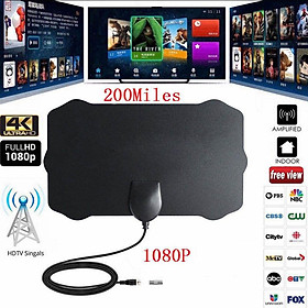 1080P 200 Mile Range Antenna TV Digital HD Skywire 4K Antena Digital Indoor HDTV