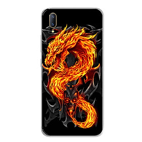 Ốp lưng dẻo cho điện thoại Vivo V11 - 0218 FIREDRAGON - Hàng Chính Hãng