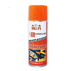 Chai xịt dưỡng sên xe máy WILLF1 Chain Lube 400ml Chuyên dùng cho moto/ xe máy sên trần