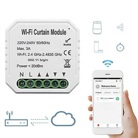 Tuya Intelligent Life WiFi Curtain Switch Module for Roller Shutter Electric Motor Compatible with Alexa Google Home