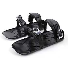 Mini Ski Skates Snow Shoes Shoes for Snow Short Ski Board Single Sled Winter Outdoor Sport