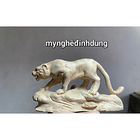 Mua Tượng con hổ phong thủy bằng gỗ ngọc am thơm nức kt 20x10x7cm