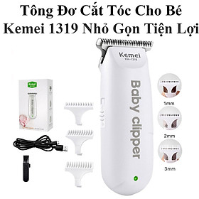Tông Đơ Cắt Tóc Cho Bé Kemei 1319 Nhỏ Gọn Tiện Lợi