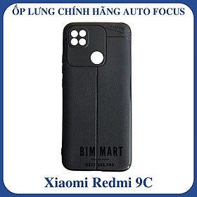 Ốp lưng Auto Focus dành cho Xiaomi Redmi 9C silicon vân da - Hàng Nhập Khẩu