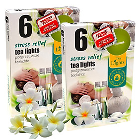 Mua Combo 2 hộp 6 nến thơm Tealight Admit nhập khẩu Châu Âu Stress Relief - hương hoa đại