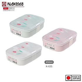 Hộp Cơm chia ngăn Nakaya Bento Tulip size L 650ml - Made in Japan
