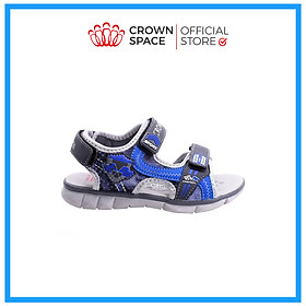Dép Quai Hậu Cho Bé Trai Đi Học Thời Trang Cao Cấp Crown Space UK Active Sandals CRUK529 Da Nhẹ Êm Thoáng Khí Thấm Hút Mồ Hôi Cho Trẻ Size từ 26-35/2-14 Tuổi