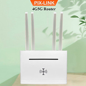 Mua Bộ phát wifi từ sim 4G Pixlink CPE T901 Pro   router wifi 4 râu tốc độ cao  300Mbps  phủ sóng rộng  tích hợp 4 cổng WAN/LAN tiện dụng  phù hợp với tất cả các loại sim ở VN - Hàng Chính Hãng / Hàng Nhập Khẩu