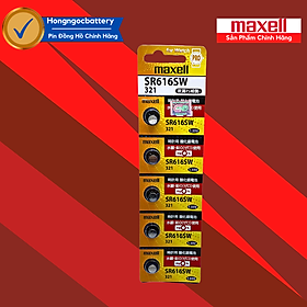 5 Viên Pin Đồng Hồ SR626 / SR621 / SR716 / SR521 / SR616 / SR516 / SR721 / SR920 / SR927 Maxell Chính Hãng