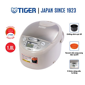 Nồi Cơm Điện Tử Tiger JAX-S18W - 1.8L - Hàng Chính Hãng