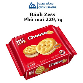 Bánh quy kem giòn kẹp kem ZESS hương phomai 229,5g An Gia Sweets & Snacks