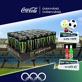Lốc 24 Lon Nước Tăng Lực Giải Khát Monster Energy 355ml/Lon Sale 25.07 Coca-Cola Official Store