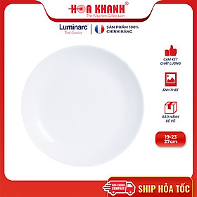 Mua Đĩa Sâu Thủy Tinh Luminarc Diwali Trắng 20cm cường lực  chịu nhiệt - 1 đĩa - N3605