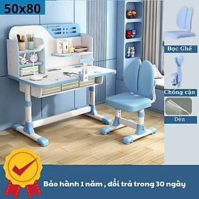 Mua   Size to 80cm kèm quà tặng  Bộ bàn học sinh chống gù chống cận thông minh cho trẻ em C05 có thể điều chỉnh độ cao