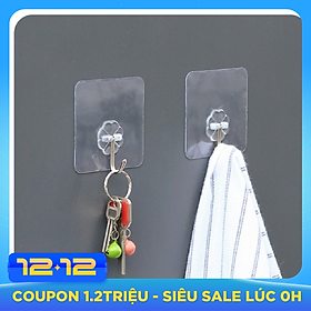 Combo 15 móc treo đồ dán tường