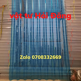 Mua ( khổ rộng 1 05m x Dài 2m x Dày 6 zem) Tôn Nhựa POLY lấy sáng ( Màu trắng trong /màu xanh )dạng sóng lợp mái nhà đa năng