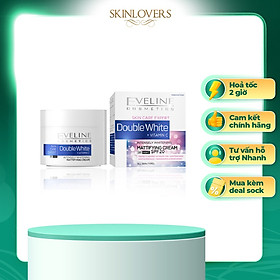 Kem dưỡng ngày đêm trắng da gấp đôi tinh chất vitamin C Eveline Skin Care Expert 50ml