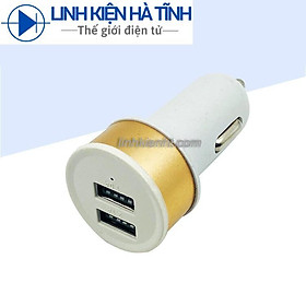 Tẩu ô tô, cóc sạc nhanh điện thoại trên xe hơi 2 cổng USB 5V-2.1A