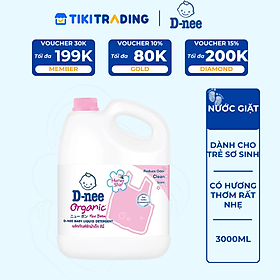 Nước Giặt Quần Áo Cho Bé D-nee - Chai 3000ml (Hồng)
