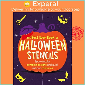 Sách - The Best Ever Book of Halloween Stencils - Spooktacular pumpkin designs and  by Pop Press (UK edition, paperback)