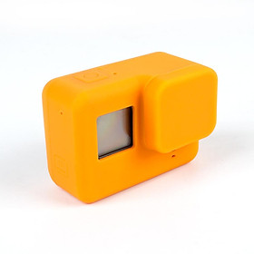 Dành cho Phụ kiện Go Pro Vỏ máy ảnh hành động Vỏ silicon bảo vệ Nắp ống kính bằng da cho máy ảnh GoPro Hero 5 6 7 Black