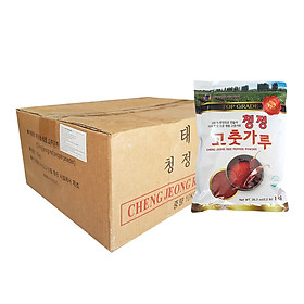 Thùng 10 Gói Ớt Bột Vảy (Cánh) Hàn Quốc CHENG JEONG - Ớt Bột Làm Kim Chi