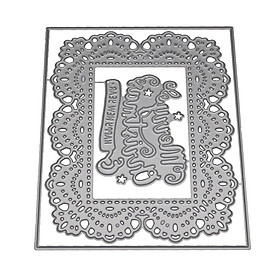 MERRY CHRISTMAS Frame Carbon Steel Cutting Dies Christmas Decoration Scrapbook 2018 New