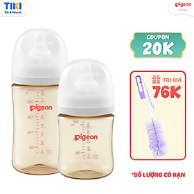 Bình sữa Pigeon PPSU Plus mới III 160ml/240ml