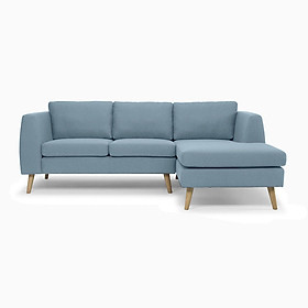 Ghế sofa góc trung bình Juno S701303 304 x 92/156 x 78 cm (Kem đậm)