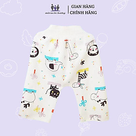Quần bỏ tả Miraclebaby tập đi vệ sinh bằng vải dành cho bé thấm hút nước tốt, chống tràn AUPP phu hợp với bé từ 6-12 tháng