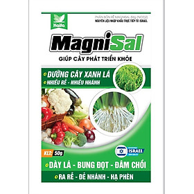 Phân bón Haifa Magie Nitrat (MgNo3) Magnisal Siêu Xanh Tốt, đâm chồi ra rễ cực mạnh, chống hiện tượng xoắn rụng lá