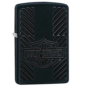 Bật Lửa Zippo 49174 – Zippo Harley-Davidson Classic Logo Black Matte