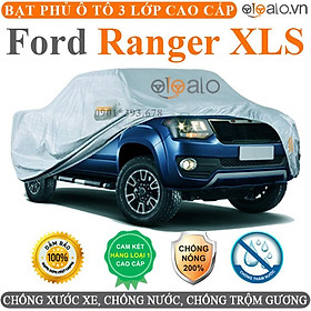 Bạt phủ xe ô tô Ford Ranger XLS vải dù 3 lớp CAO CẤP BPXOT