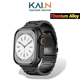 Dây Đeo Kai.N Titanium Alloy Band Dành Cho Apple Watch Ultra 49/ Apple Watch Series 1-8/SE/SE 2022 Size 42/ 44/ 45mm - Hàng Chính Hãng