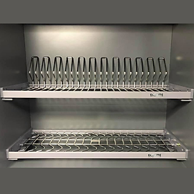 Kệ chén cố định tủ trên Ecalite EL-NBR700G - Tủ ngang 700mm - Thép Carbon phủ Nano 5 lớp - Hàng chính hãng