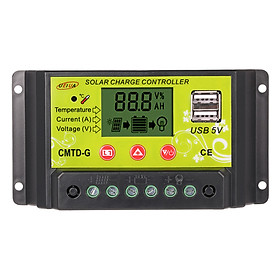 Bộ Điều Khiển Sạc Pin Năng Lượng Mặt Trời 20A 12V / 24V