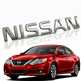 Logo Chữ Nổi NISSAN Dán Trang Trí Đuôi Xe - Đẹp