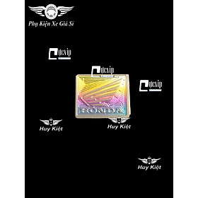 Tem Dán Titan Logo Honda Cánh Chim Nhỏ Mẫu Titan Điện Phân Sẵn Keo Dán 3M MS4308