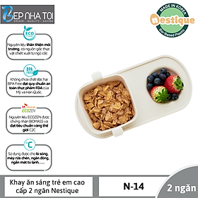 Mua Khay ăn trẻ em cao cấp 2 ngăn hiệu Nestique N-14