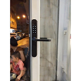 Khoá cửa vân tay điện tử thông minh 2 chiều HOMEKIT AB-16E chuyên dụng cho cửa nhôm kính xingfa - lắp đặt tại nhà