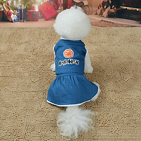 Pet Dog Clothes Costumes Pet Jean Clothes Jean Skirt Pet Fashion Dress Apparel Accessory