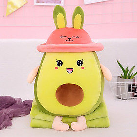 Mua Gối Mền 3 Trong 1 Hình Trái Bơ Thanh Long Đội Nón Chăn 1mx1m6