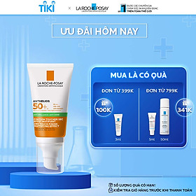 Kem chống nắng giúp kiểm soát bóng nhờn & bảo vệ da trước tia UVB UVA SPF 50+ La Roche-Posay Anthelios XL Dry Touch 50ml