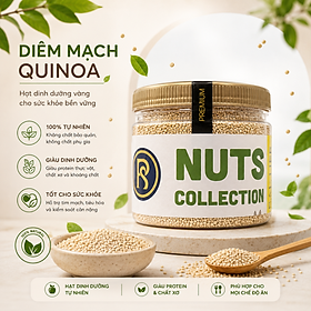 RealFoodStore Diêm Mạch Trắng 500g - Hạt Quinoa Nguyên Chất Giàu Chất Xơ & Protein Thực Vật - Dùng Nấu Cơm, Salad, Cháo Và Eat Clean