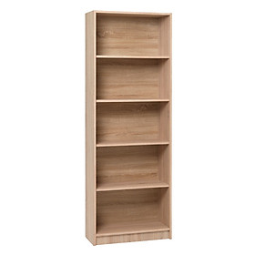 Kệ sách 5 tầng JYSK Horsens gỗ công nghiệp màu sồi 70x197x30cm