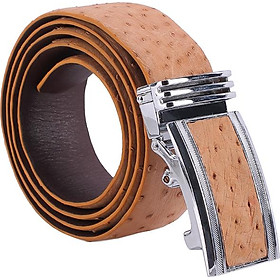 Thắt Lưng Nam Da Đà Điểu Bản Lớn Da Hột Huy Hoàng HT4435 - Vàng Bò