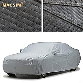 Bạt phủ ô tô chất liệu vải không dệt cao cấp thương hiệu MACSIM dành cho hãng xe Lexus màu ghi - bạt phủ trong nhà và ngoài trời