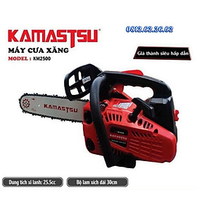 Mua Máy cưa xích chạy xăng kamastsu km2500 nhật bản- máy cưa xăng mini